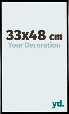 A graphic with text indicating product size and a slogan.