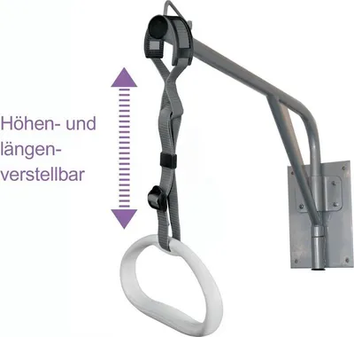 Produktbild von Bettaufrichter zur Wandbefestigung, ohne Befestigungsmaterial höhenverstellbar