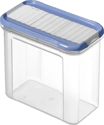 Produktbild von Rotho Schüttdose 1 L Domino - Streudose 16,5 x 9,0 x 13,0 cm - Vorratsdose mit Schüttöffnung - Vorratsbehälter Dose - Aufbewahrungsdose stapelbar
