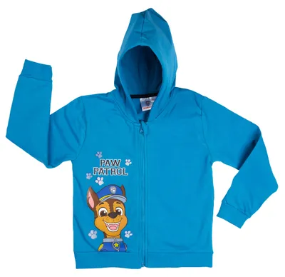 Produktbild von Paw Patrol Kapuzenpullover für Jungen mit Reißverschluss Hoodie Sweatjacke Blau 110-116