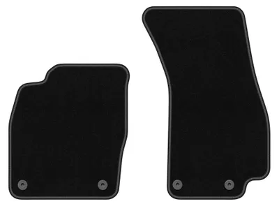 Produktbild von Velours-Fußmatten Vorne für Audi A8 D5 2017-2022 (Langversion) – 2-tlg, Schwarz, passgenau – Wielganizator BASIC