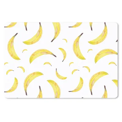 Produktbild von MuchoWow® Mauspad Mousepad Bananen - Obst - Weiß 27x18 cm - Mousepads - Maus Mat - Pad - Mausunterlage - Büroartikel - Desk Matten