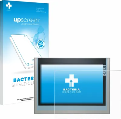 Produktbild von upscreen Schutzfolie für Siemens KTP700 Basic 2nd Generation Simatic HMI 6AV2124-6GJ00-0AX0 Displayschutz Displayschutzfolie Folie Klar antibakteriell