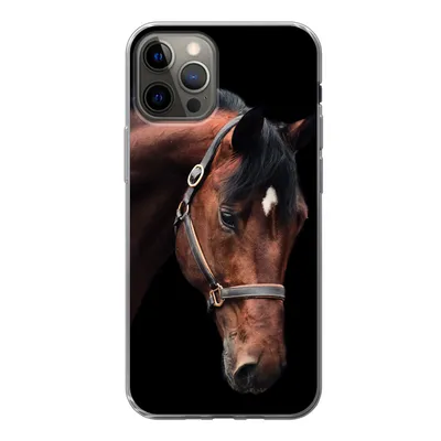 Produktbild von MuchoWow® Handyhülle Schutzhülle Hülle für iPhone 13 Pro Pferd - Halfter - Braun Silikon Softcase Handy Hülle - Handy-Tasche