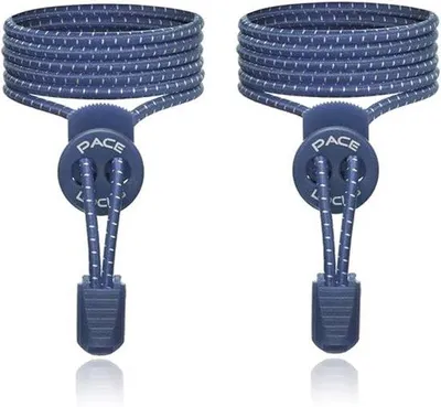 Produktbild von Famanu Elastische Schnürsenkel mit Schnellverschluss - Dunkelblau, 120 cm