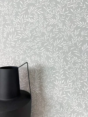 Produktbild von NEWROOM Tapete Erica Grey Grau Vliestapete - Floral Zweige Blätter Germany