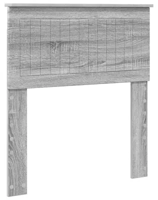 Immagine prodotto di vidaXL, testiera in legno impiallacciato, colore Sonoma grigio
