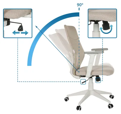 Produktbild von hjh OFFICE Gamingstuhl GAME SPORT Kunstleder Höhenverstellbarer Computerstuhl, Bürostuhl mit Armlehnen
