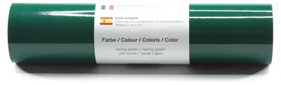 Produktbild von Kreativplotter Vinylfolie glänzend RACING-GREEN 21x300 cm