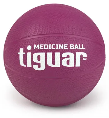 Produktbild von tiguar Medizinball 1 kg (Lila)  Gummiball mit rauer Oberfläche, komfortabler Griff, ideal für Krafttraining, Rehabilitation und Koordination