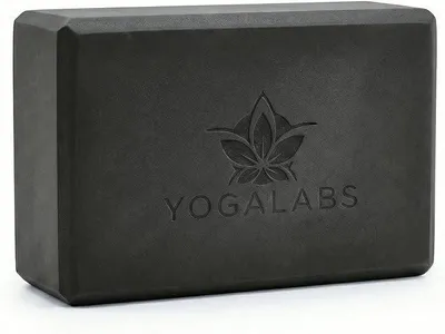 Produktbild von PolkaHome® Yogablok aus EVA-Schaum, rutschfest, 23 x 15 x 7,5 cm, stabiles Pilates-Block für Yoga, Pilates, Fitness und Gymnastik, leicht