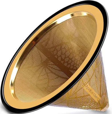Zdjęcie produktu dla Filtr do kawy ze stali nierdzewnej do Chemex Hario Bodum - Filtr ręczny wielokrotnego użytku Pour Over