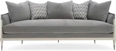 Produktbild von Wohnzimmer Stoff Couch Sofa 3 Sitzer Designer Couchen Couch Grau Textil Polster