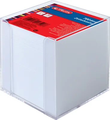 Produktbild von Zettelkasten 9x9cm transparent Packung mit 16 Stück