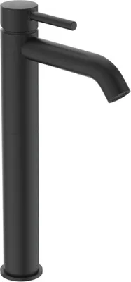 Produktbild von Ideal Standard Waschtischarmatur Ceraline ohne Ablaufgarnitur verlängerter Sockel, Ausladung 150mm BC269XG Schwarz