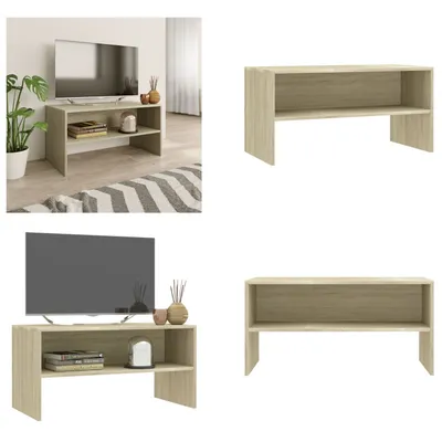 Produktbild von vidaXL TV Schrank Sonoma Eiche 80x40x40 cm Holzwerkstoff - TV-Schrank - TV-Schränke - Fernsehtisch - Fernsehtische