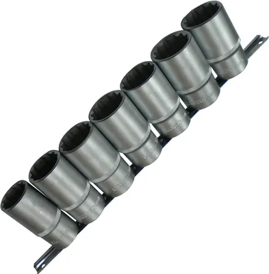 Produktbild von Lange 12-KANT Steckschlüsseleinsätze Stecknuss Nuss VIELZAHN 27 - 36 mm 7-tlg.