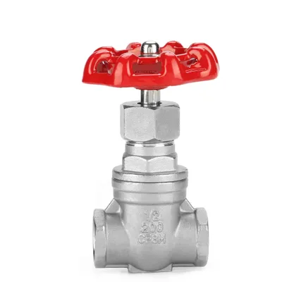 Produktbild von DN15 Edelstahl-Absperrschieber BSPP G1/2 Drehschieber für Wasser, Öl und Gas