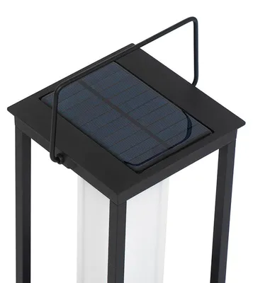 Produktbild von Moderne Außenleuchte Schwarz inkl LED und Dimmer Solar Denlu