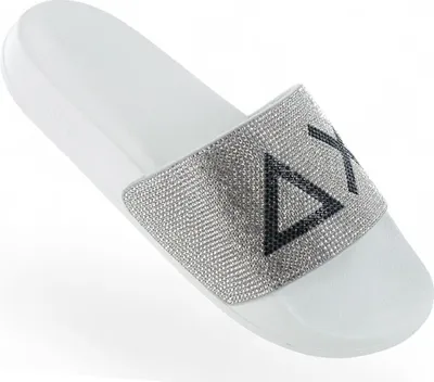 Zdjęcie produktu dla SUN68 Slippers LOGO STRASS - sandały damskie klapki sandały kąpielowe X35205-01 , EU 39