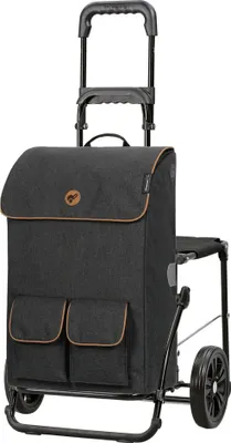 Zdjęcie produktu dla Andersen SHOPPER MANUFAKTUR wózek na zakupy comfort shopper Ipek M.a czarny ciemnoszary 103cm