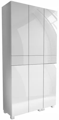 Zdjęcie produktu dla słupek łazienkowy wiszący stojący połysk 90cm biały połysk