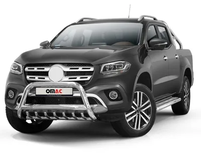 Obrázok produktu pre Ochranná lišta predného nárazníka pre Mercedes triedy X 2017-2020 s ABE oceľou strieborná