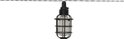 Produktbild von Solar Outdoor-Lichterkette ,Cage', 8 LED Glühbirnen mit Gittern, Dämmerungssensor, schwarz, L 210cm