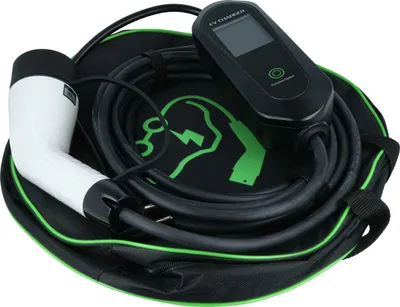 Produktbild von vhbw Ladekabel Typ 2 zu Typ F CEE 7/7 für Elektroauto, 1-phasig, 16 A, 3,5 kW, 7 m