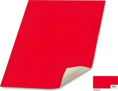 Produktbild von Folia 65211 Plakatkarton - 48 x 68 cm, glutrot