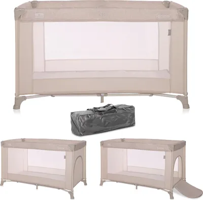 Obrázok produktu pre Lorelli TORINO cestovná postieľka a ohrádka 127x68x75 cm, matrac, bočný vstup na zips, skladacia, taška
