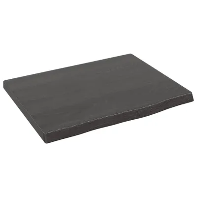 Produktbild von vidaXL Wandregal Dunkelbraun 40x30x2 cm Massivholz Eiche Behandelt