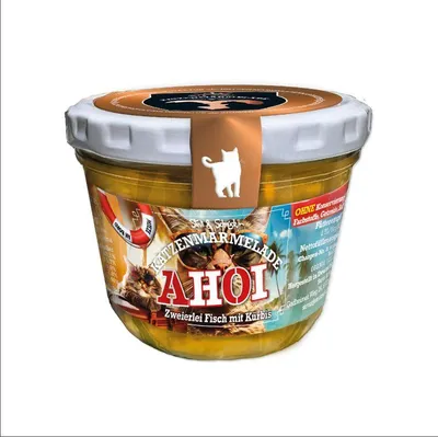 Produktbild von Stevi & Schnück's KATZENMARMELADE Ahoi 1 x 200g Glas