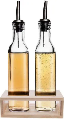 Produktbild von ORION Essig und Öl Spender Set Flasche 2 Stück Set Ölflasche und Halterung
