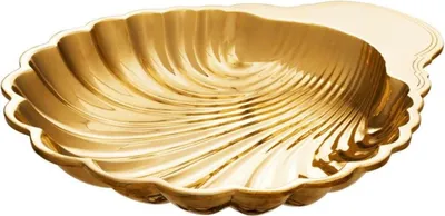 Immagine prodotto di Casa Padrino Vassoio in ottone con conchiglia oro - Vassoio di design