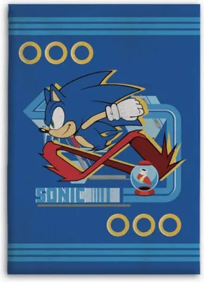 Produktbild von Sonic the Hedgehog Kinder Fleecedecke leichte Kuscheldecke 100x140 cm