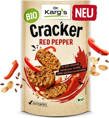 Produktbild Dr. Kargs Bio Red Pepper Cracker mit der Schärfe aus Paprika 85g