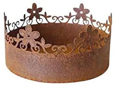 Produktbild von Edelrost Schale Pflanzgefäß Blumentopf für den Garten Gartendeko Gartendekoration Metall Naturrost dekorieren Rost rostige Dekoration Deko Landhaus Blüten Blumen Gartenfigur