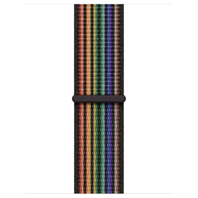 Immagine prodotto di Apple MN6M3ZMA Cinturino Nike Sport Loop Pride Edition per Apple Watch 41 mm Arcobaleno