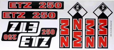 Immagine prodotto di Adesivo Mz Etz 250 Grande Rosso Gatto-P