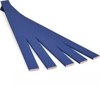 Obrázek produktu pro Metrie, Dřevěné lamely na tvoření - Tmavomodré, 3,2 x 16 x 250 mm, 100 ks