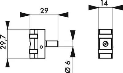 Image de Rouleau interchangeable pour serrure axe 21mm - THIRARD