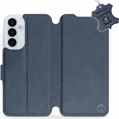 Produktbild von Echtleder Handyhülle für Galaxy A25 5G, Mobiwear Leather, Dunkelblau