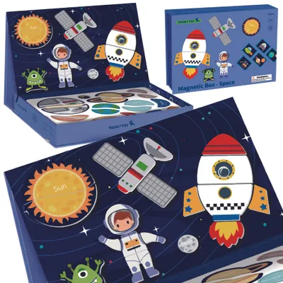 Produktbild von Tooky Toy Magnetpuzzle Weltraumpuzzle