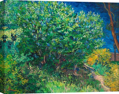 Immagine prodotto di Stampa d'arte su tela - Vincent van Gogh, Lillà, 1889 - 100x70 cm