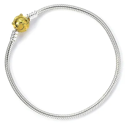 Image de Bracelet de sport avec un pendentif en forme de Vif d'or, fabriqué en argent sterling