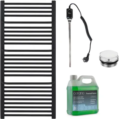 Imagen del producto de Juego de radiadores eléctricos para baño Antonio - 600W - color  mate - 1180x550 mm