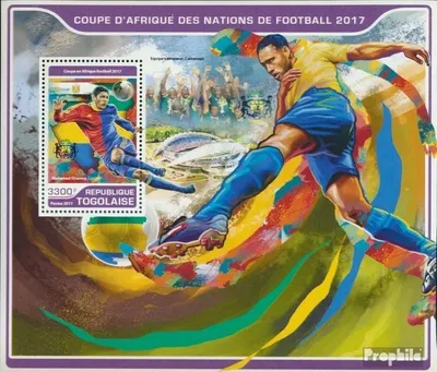Produktbild von Briefmarken Togo 2017 Mi Block 1442 (kompl. Ausgabe) postfrisch Fußball - Afrikanischer Cup