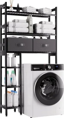 Immagine prodotto di Mensola nera da bagno sopra il WC