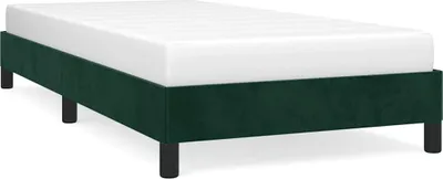 Obrázok produktu pre vidaXL Rám postele bez matraca tmavozelený 90x190 cm zamat